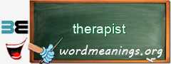 WordMeaning blackboard for therapist